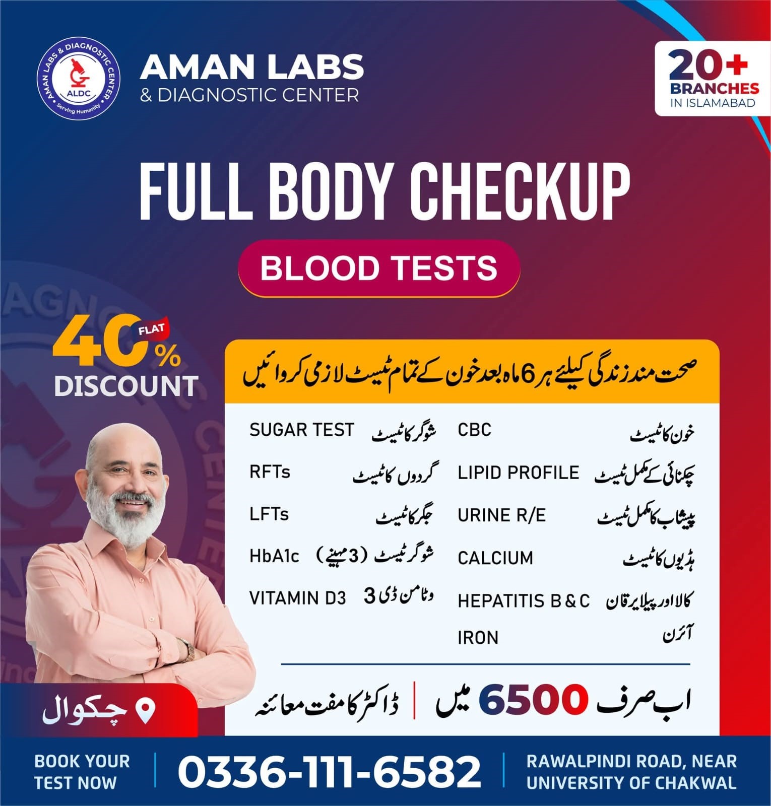 Aman Labs & Diagnostic Center Chakwal