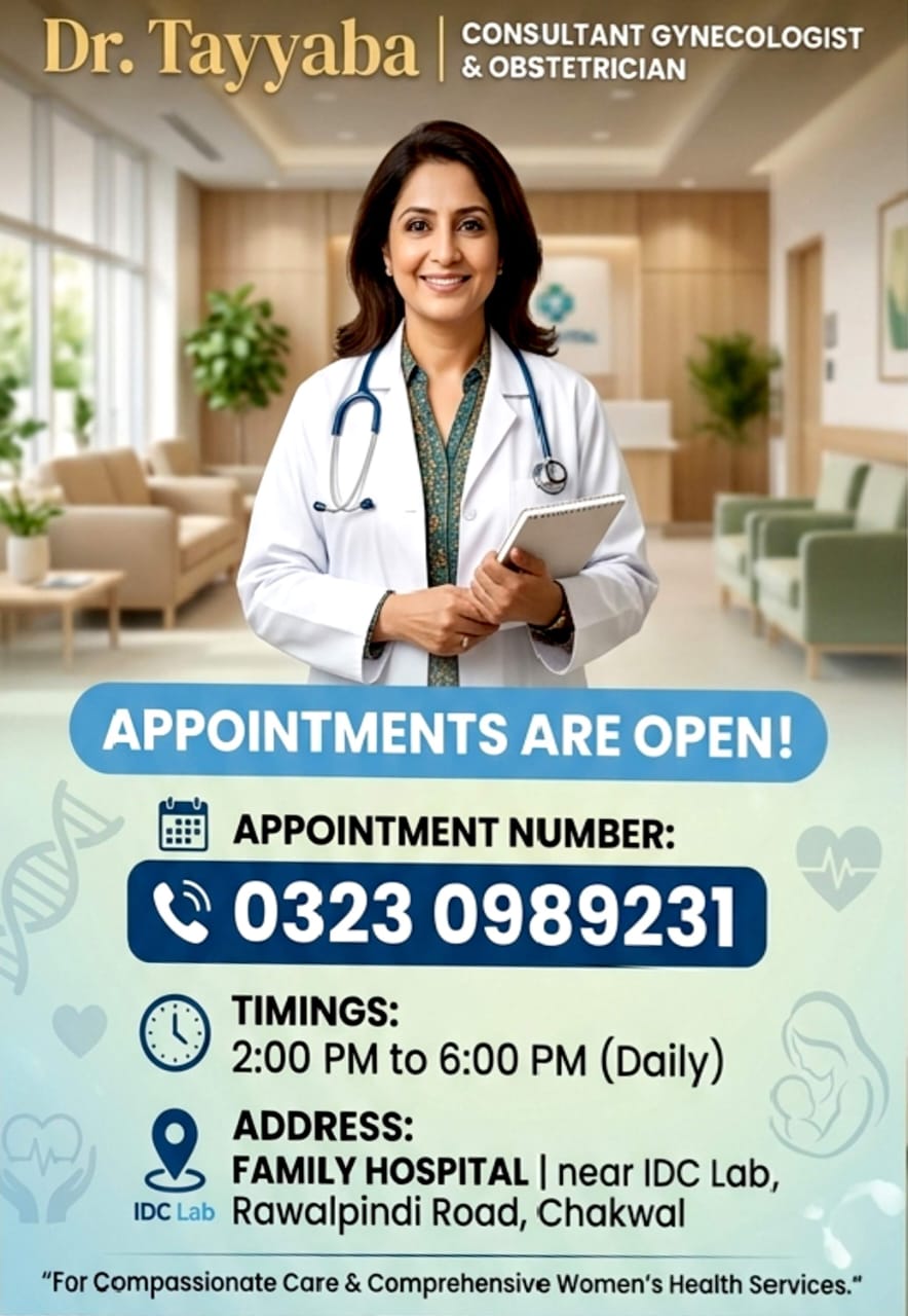 Dr. Tayyaba CONSULTANT GYNECOLOGIST & OBSTETRICIAN